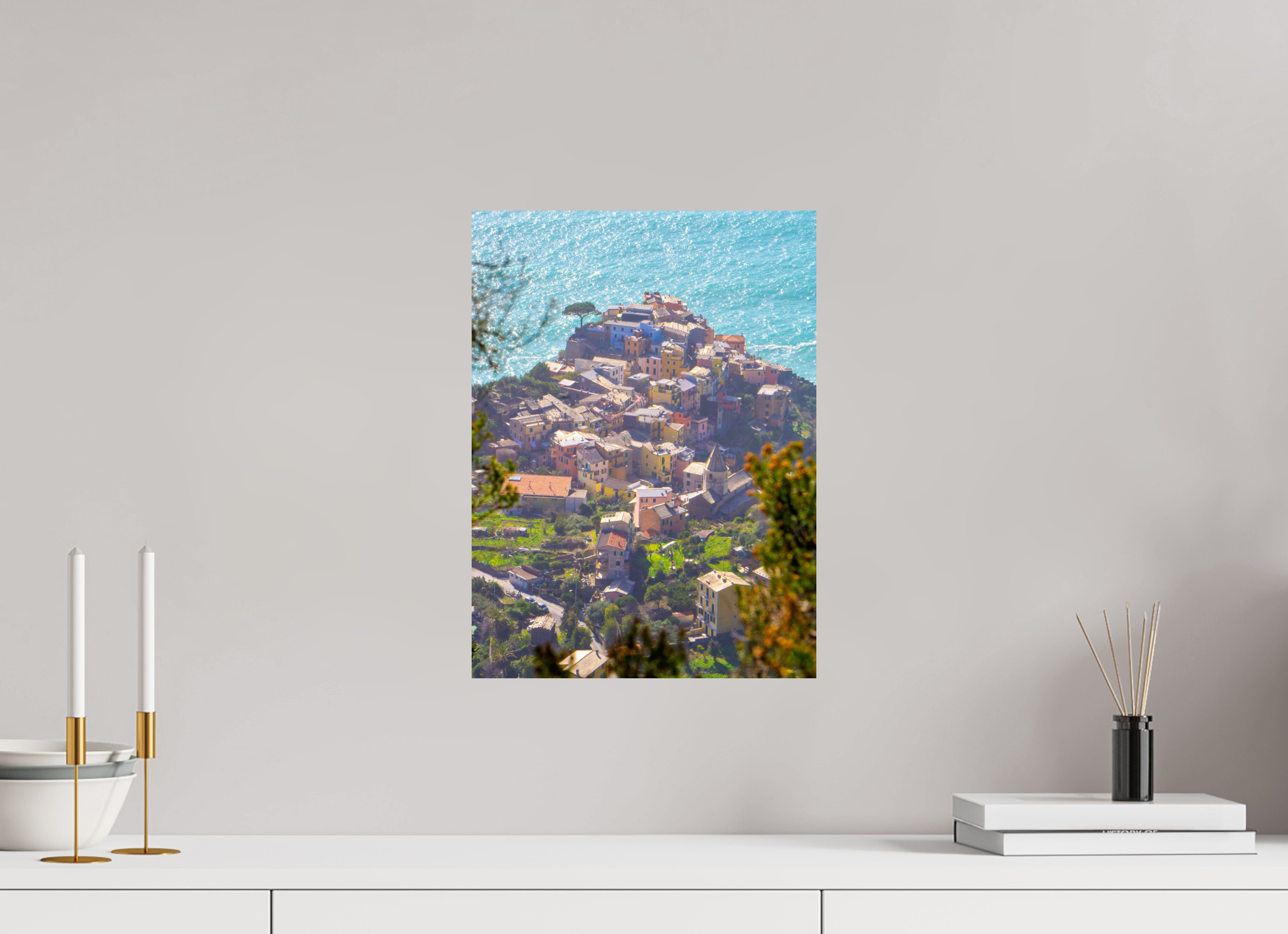 12 x 16.3″, Photo Print On Fuji Crystal DP II Corniglia - Cinque Terre