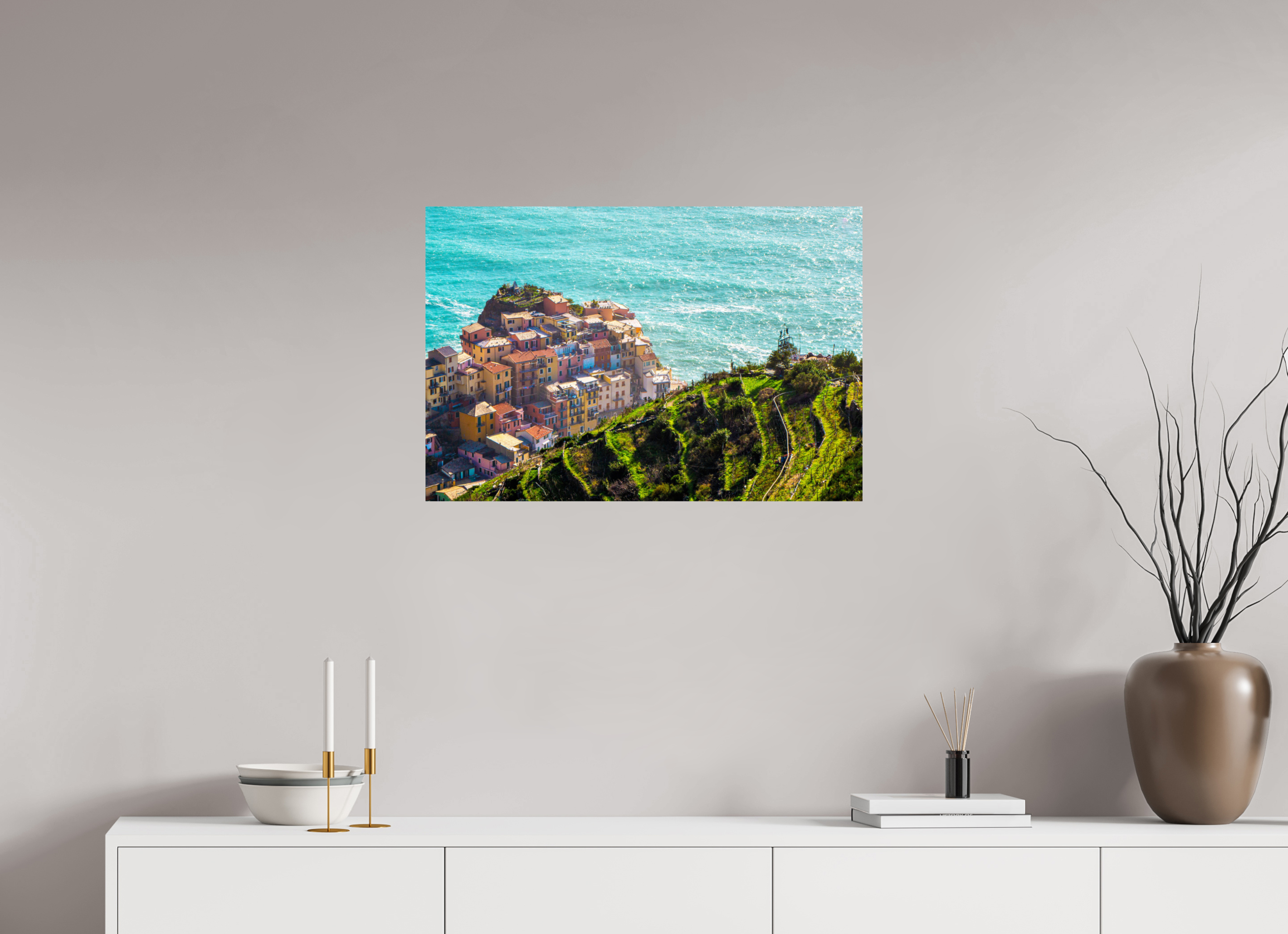 29.6 x 20″, Photo Print On Fuji Crystal DP II Corniglia - Cinque Terre