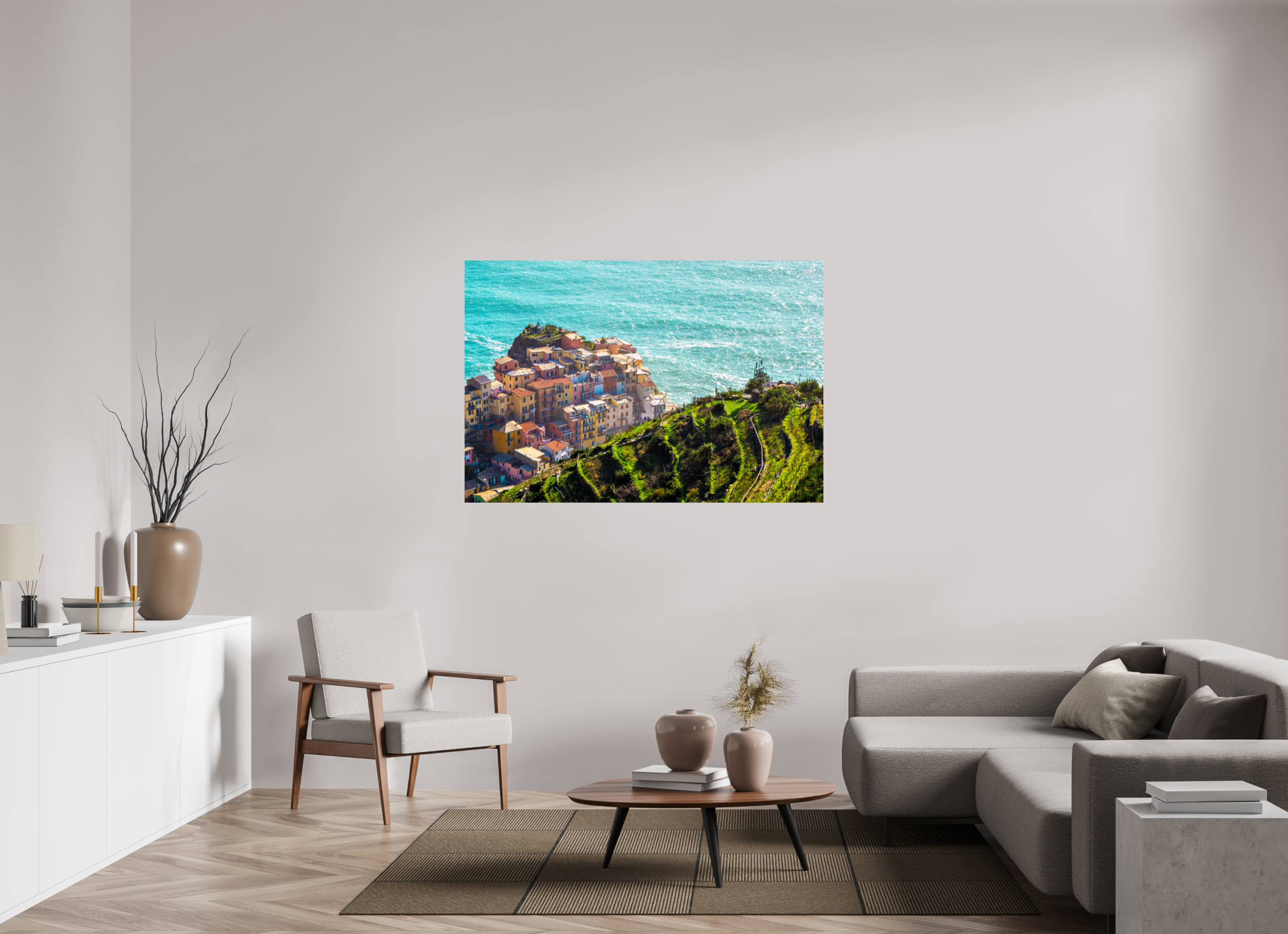 57.8 x 39″, Photo Print On Fuji Crystal DP II Corniglia - Cinque Terre
