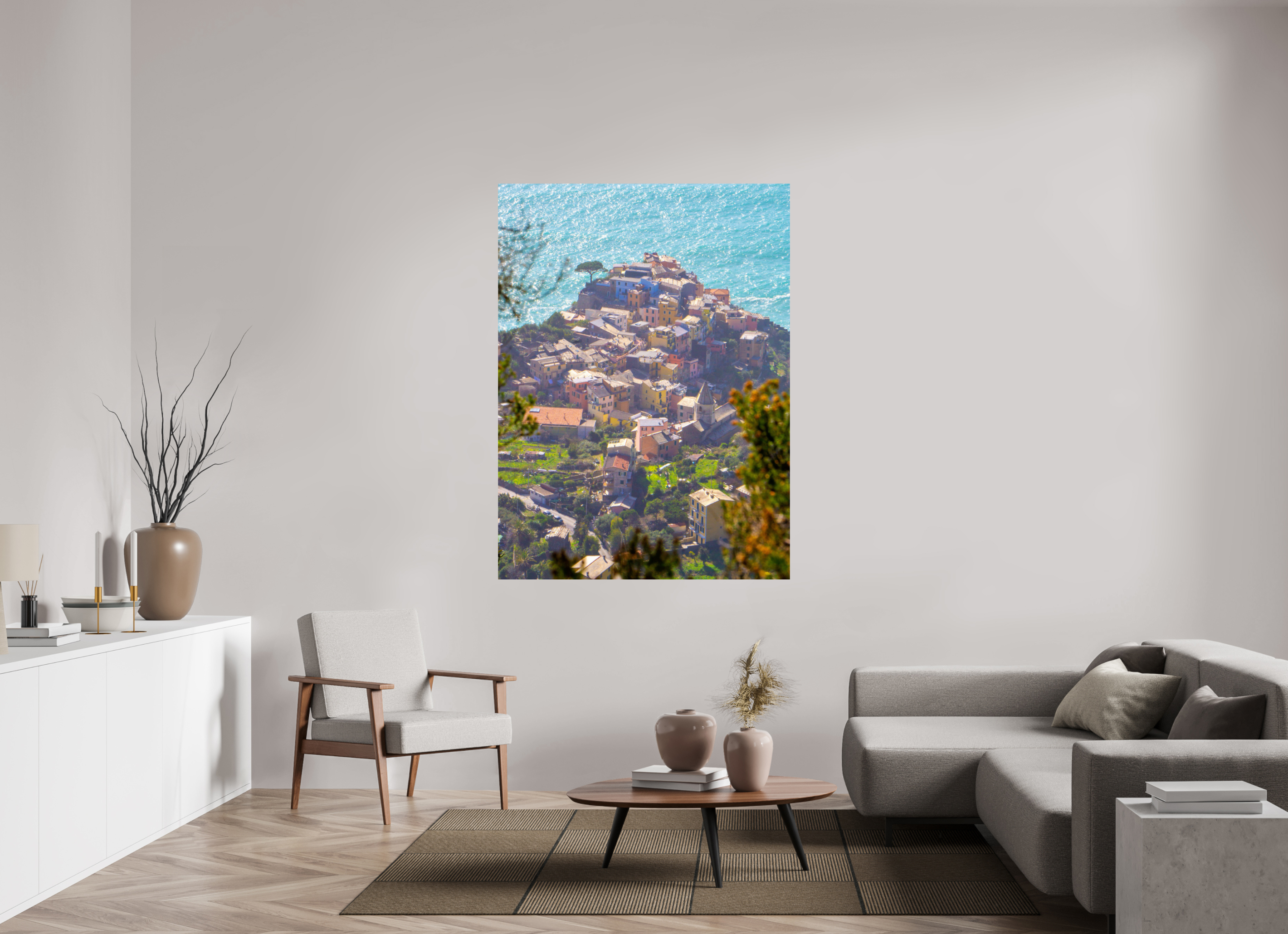 47 x 63.8″, Photo Print On Fuji Crystal DP II Corniglia - Cinque Terre