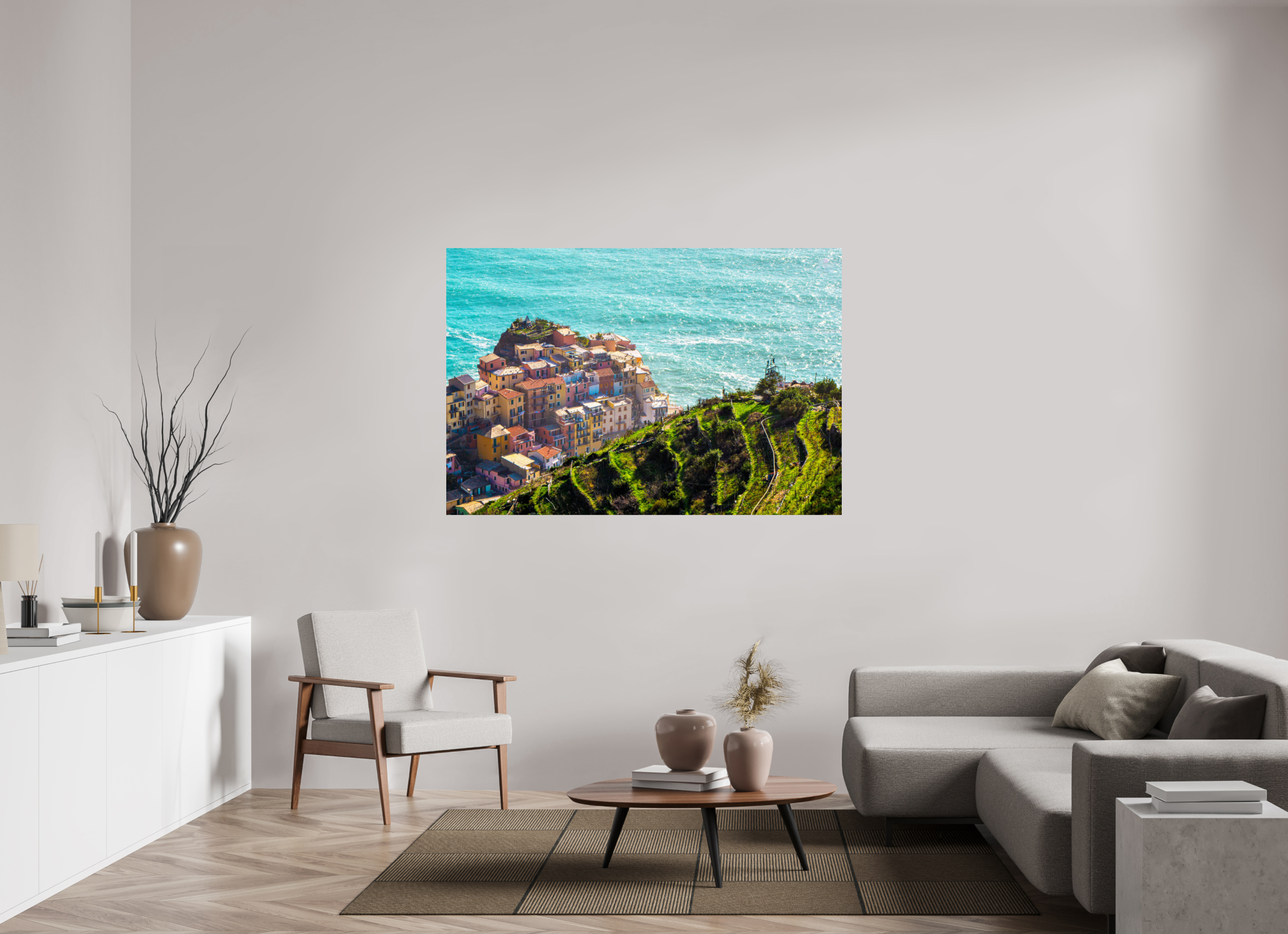 63.7 x 43″, Photo Print On Fuji Crystal DP II Corniglia - Cinque Terre