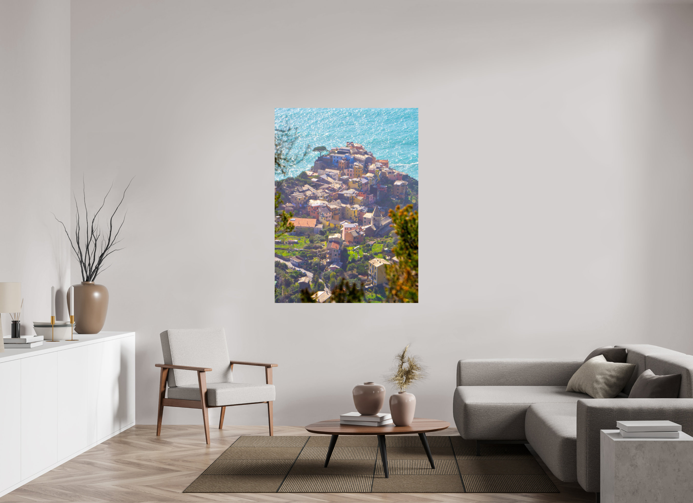 43 x 58.3″, Photo Print On Fuji Crystal DP II Corniglia - Cinque Terre