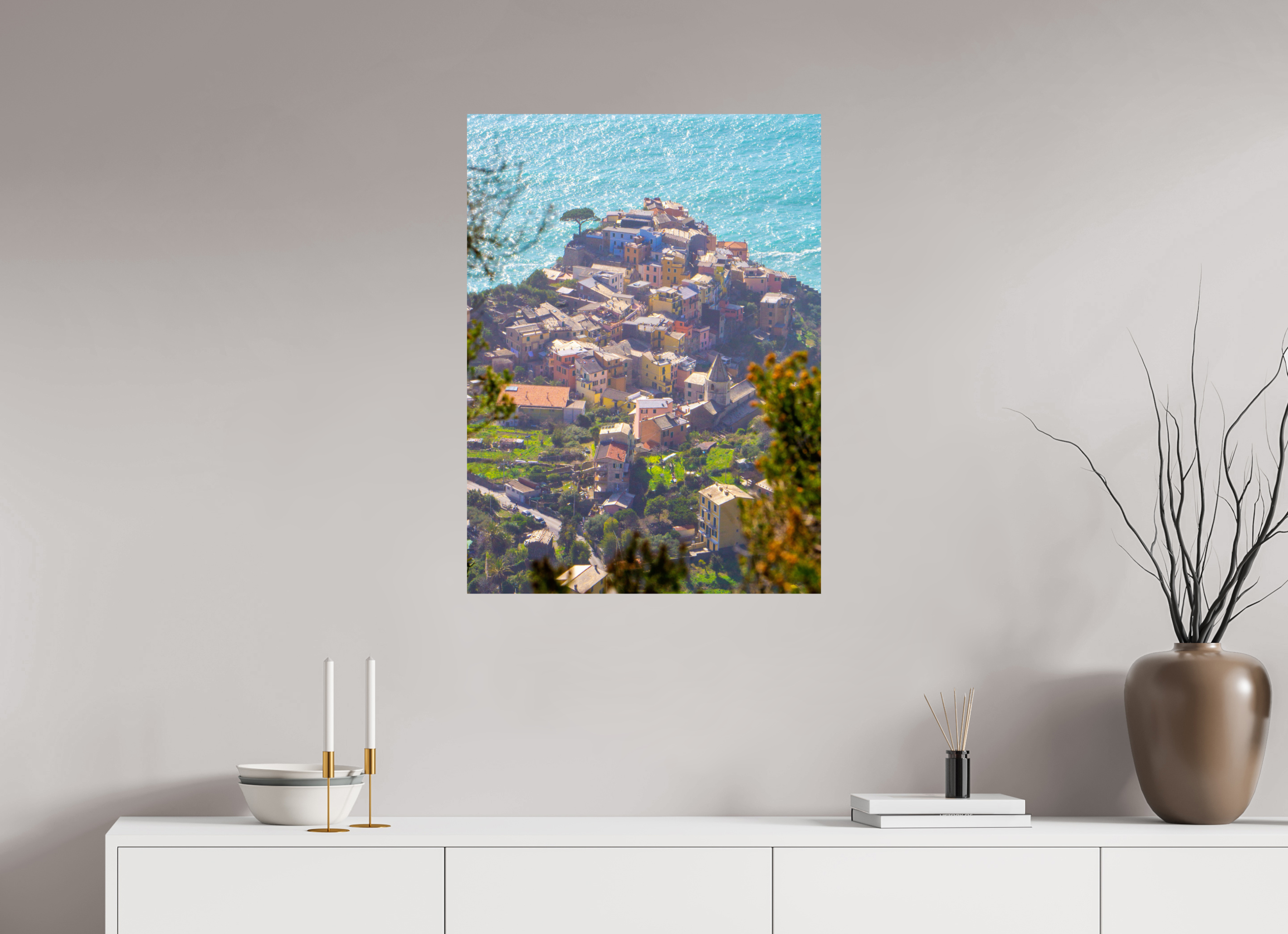 24 x 32.6″, Photo Print On Fuji Crystal DP II Corniglia - Cinque Terre