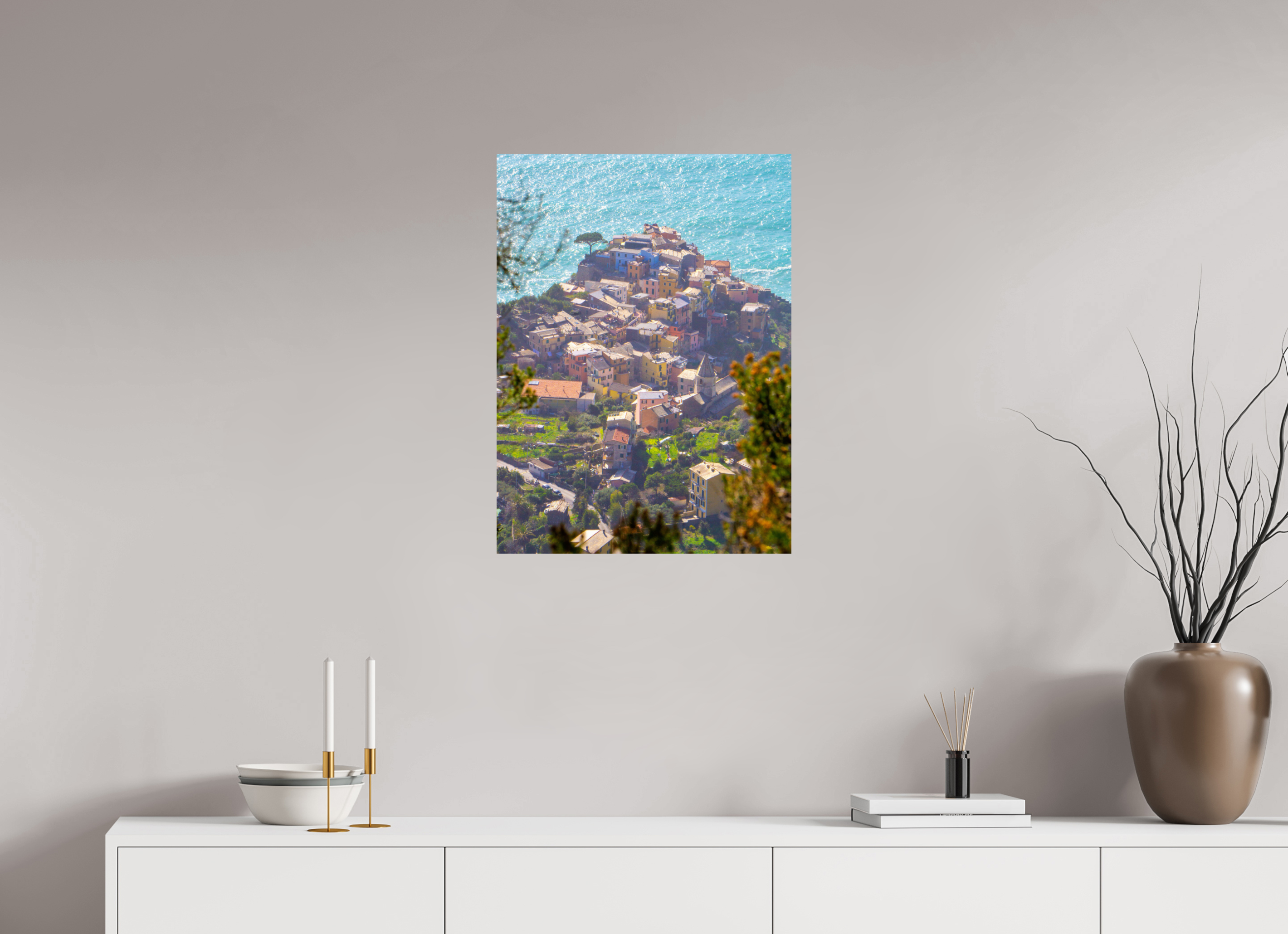 20 x 27.1″, Photo Print On Fuji Crystal DP II Corniglia - Cinque Terre